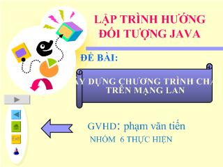 Đề tài Xây dựng chương trình chat trên mạng lan