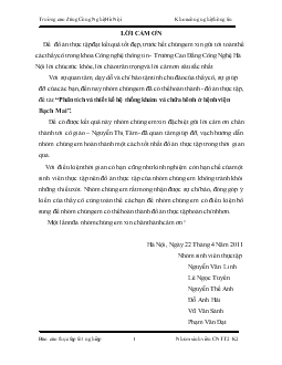 Đồ án Phân tích và thiết kế hệ thống khám và chữa bệnh tại bệnh viện Bạch Mai, Hà Nội