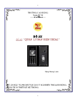 Đồ án Quản lý bán điện thoại trung tâm điện thoại di động Call-Link