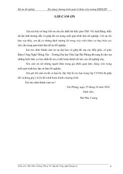 Đồ án Xây dựng chương trình quản lý đoàn viên trường ĐHDLHP
