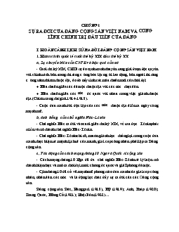 Giáo trình Chính trị - Lịch sử Đảng