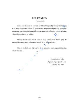 Luận văn Chương trình chuyển dữ liệu từ tập tin Excel sang dạng khác
