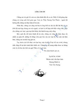 Luận văn Chương trình quản lý thông tin giảng viên cho khoa công nghệ thông tin trường cao đẳng Nguyễn Tất Thành