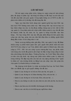 Luận văn Quản lý nhân sự trường đại học an ninh nhân dân