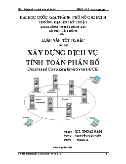 Luận văn Xây dựng dịch vụ tính toán phân bố (distributed computing environment-DCE)