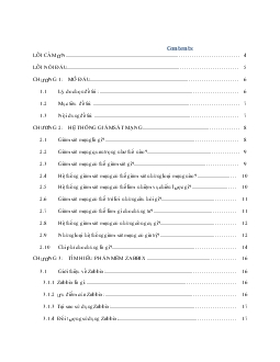 Đề tài Hệ thống giám sát Mạng Zabbix