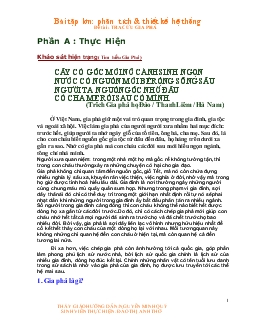 Đề tài Phân tích thiết kế hệ thống tra cứu gia phả