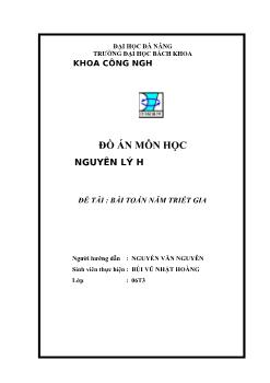 Đồ án Bài toán năm triết gia