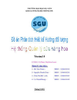 Đồ án Hệ thống quản lý cửa hàng hoa