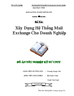 Đồ án Xây dựng hệ thống Mail Exchange cho doanh nghiệp