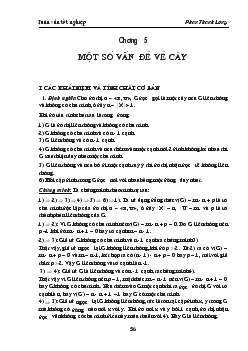 Luận văn Một số vấn đề về cây