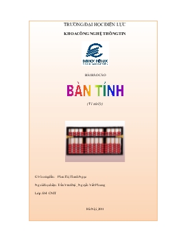 Tiểu luận Bàn tính