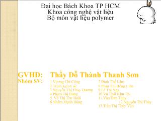 Đề tài Công nghệ sản xuất cao su băng tải