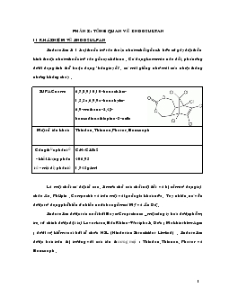 Đề tài Những tác hại và bệnh gây ra bởi Endosulfal