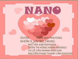 Đề tài Vật liệu nano