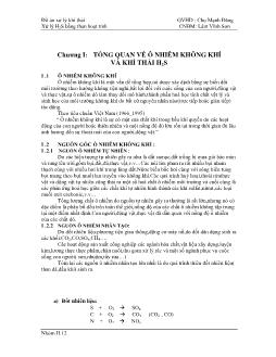 Đồ án Xử lý H2S bằng than hoạt tính