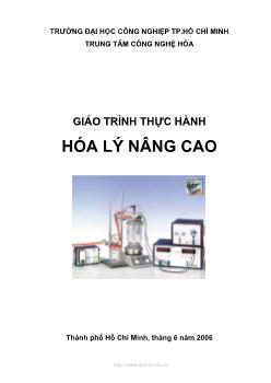 Giáo trình thực hành Hóa lý nâng cao