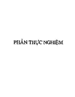 Luận văn Xác định chỉ số COD trong nước bằng phương pháp hóa phát quang