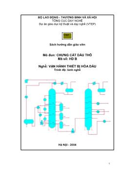 Sách hướng dẫn giáo viên - Mô đun chưng cất dầu thô