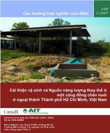 Dự án Cải thiện vệ sinh và nguồn năng lượng thay thế ở một cộng đồng chăn nuôi ở ngoại thành thành phố Hồ Chí Minh, Việt Nam