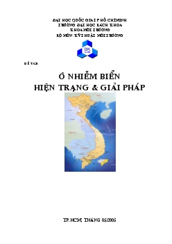 Đề tài Hiện trạng và giải pháp môi trường biển Việt Nam