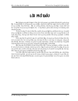 Báo cáo Thực tập tại nhà máy bia Dung Quất - Quảng Ngãi