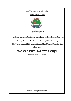 Đề tài Điều tra thành phần sâu hại cà phê chè, diễn biến và một số yếu tố ảnh hưởng đến sâu đục thân mình trắng Xylostrechus quadies Chevr trong năm 2010 tại xã Chiềng Pha, Thuận Châu, Sơn La năm 2010