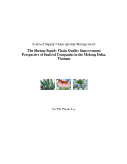 Đề tài The Shrimp Supply Chain Quality Improvement Perspective of Seafood Companies in the Mekong Delta, Vietnam