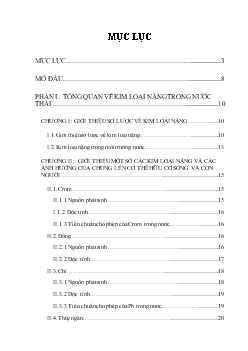 Đồ án Nghiên cứu, thăm dò khả năng sử dụng chất hấp phụ sinh học có nguồn gốc từ chất thải thủy sản (chitosan) để xử lý kim loại nặng Cr6+