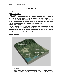 Báo cáo địa chất môi trường - Sông và lũ