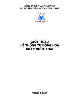 Đề tài Hệ thống tự động hoá xử lý nước thải