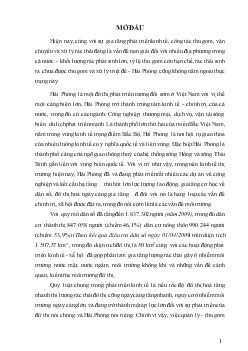 Đề tài Nghiên cứu hiện trạng và đề xuất các giải pháp quản lý rác thải trên địa bàn quận Lê Chân, Hải Phòng