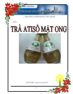 Đề tài Trà Atisô mật ong