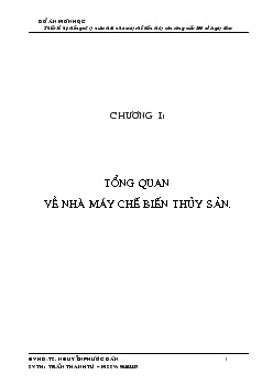 Đồ án Thiết kế hệ thống xử lý nước thải nhà máy chế biến thủy sản công suất 300 m3/ngày đêm