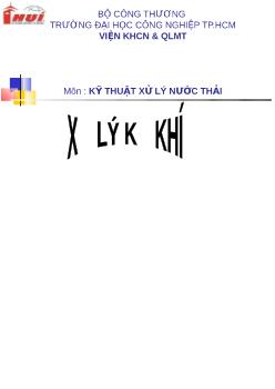 Đề tài Xử lý kỵ khí