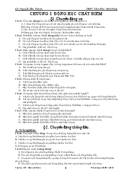 99 Câu hỏi trắc nghiệm và bài tập tự luận chương 1 Vật lý lớp 10