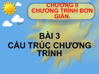 Bài giảng pascal: Cấu trúc chương trình