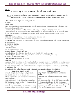 Giáo án Địa lí 11 - Trường THPT Việt Đức