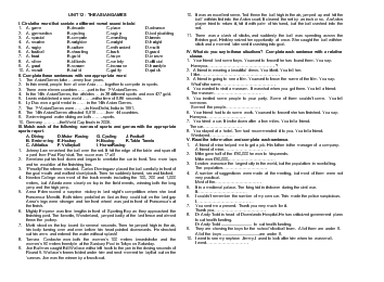 Bài tập Anh văn 11: Unit 12 - The asian games