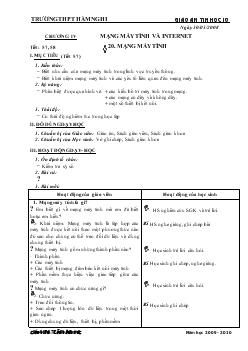 Bài giảng tin học 10 chương IV mạng máy tính và internet