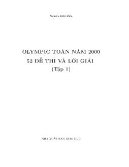 Olympic toán năm 2000 - 52 đề thi và lời giải (4 tập)