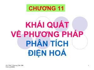 Bài giảng về hóa phân tích