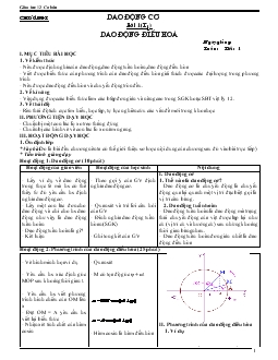 Bộ Giáo án vật lý 12 Cơ bản