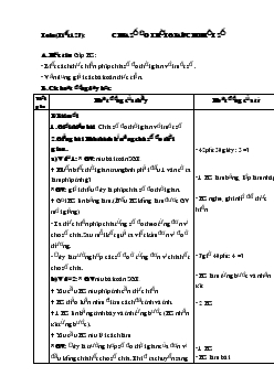 Giáo án Chia số đo thời gian cho một số