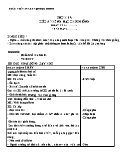 Giáo án Chính tả- Những hạt thóc giống