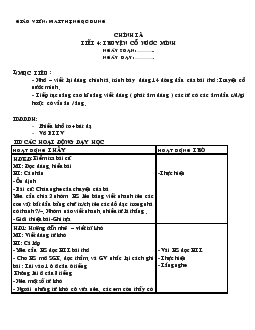 Giáo án Chính tả- Truyện cổ nước mình