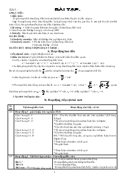 Giáo án chương 1 Vật lý 12 cơ bản