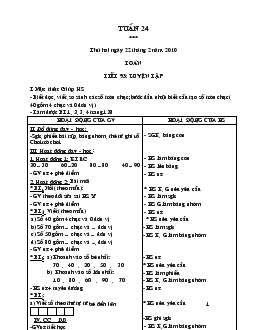 Giáo án Lớp 1 - Tuần 24