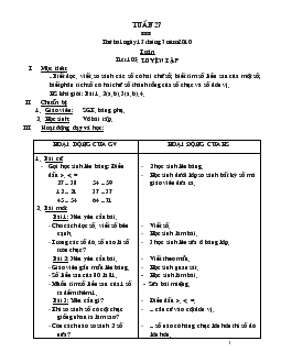 Giáo án Lớp 1 - Tuần 27