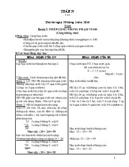 Giáo án Lớp 1 - Tuần 29